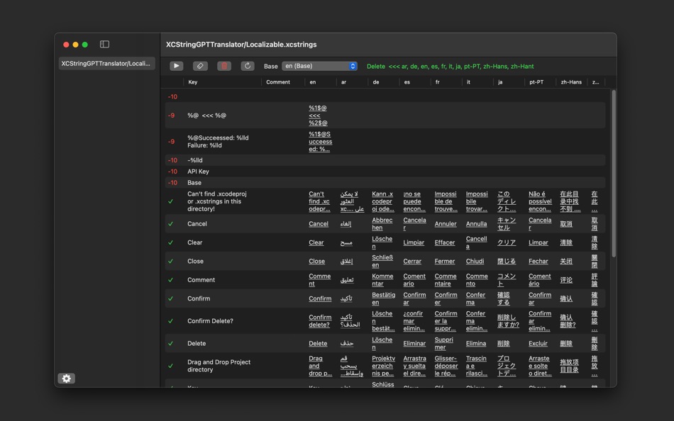 #1. XCStringsGPTTranslator (macOS) Podle: XIAO PING PAN
