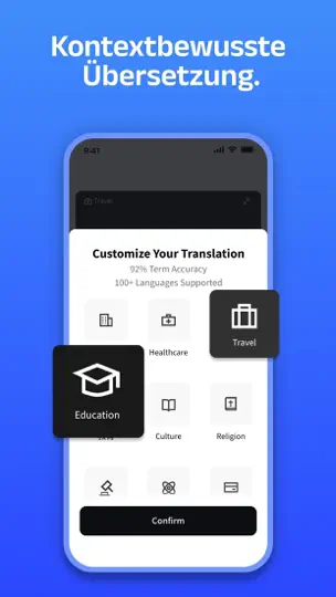 Screenshot von Owll Translator: KI-Sprachklon auf dem iPhone 7