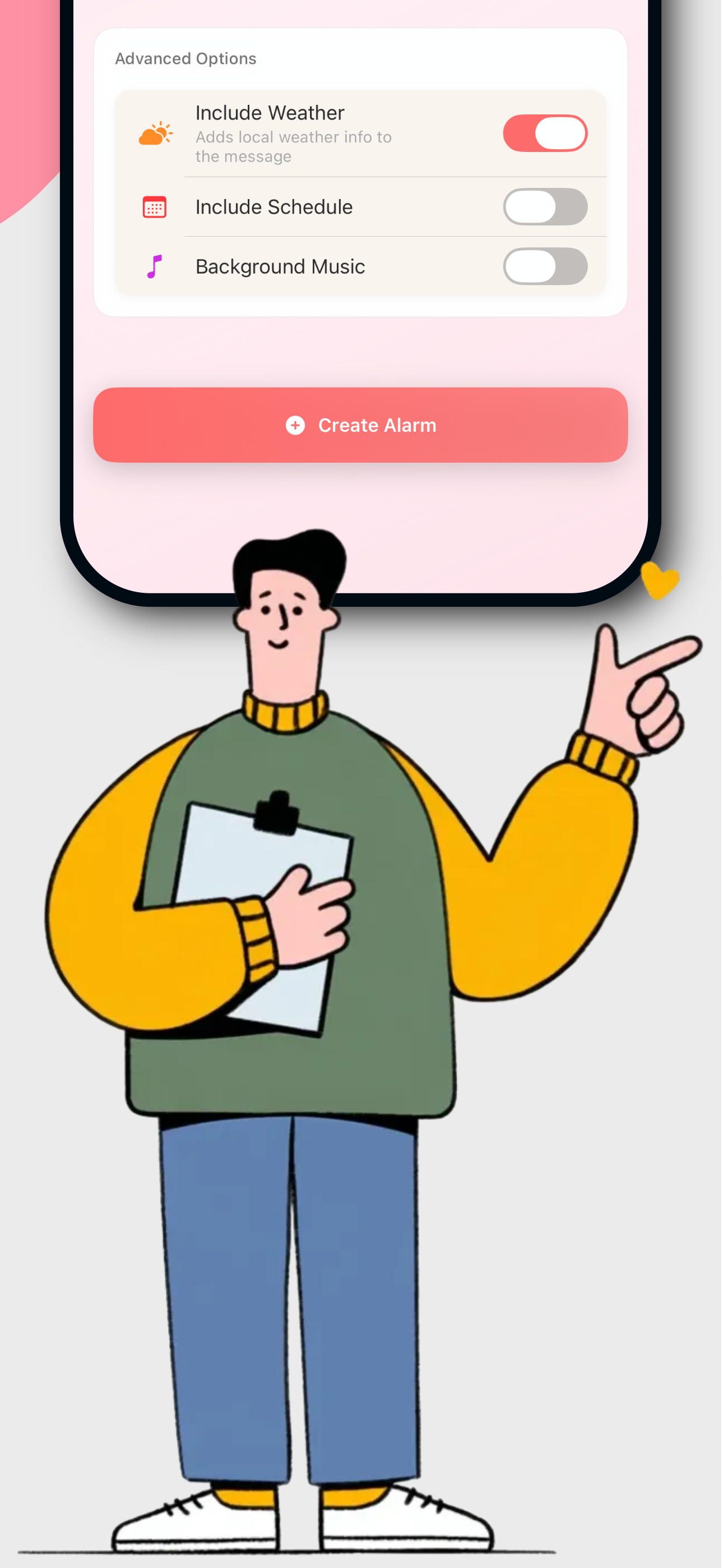 Boyfriend Clock: Voice Alarm screenshot 4
