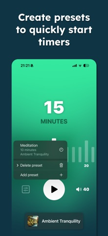Serene Timer iPhone screenshot