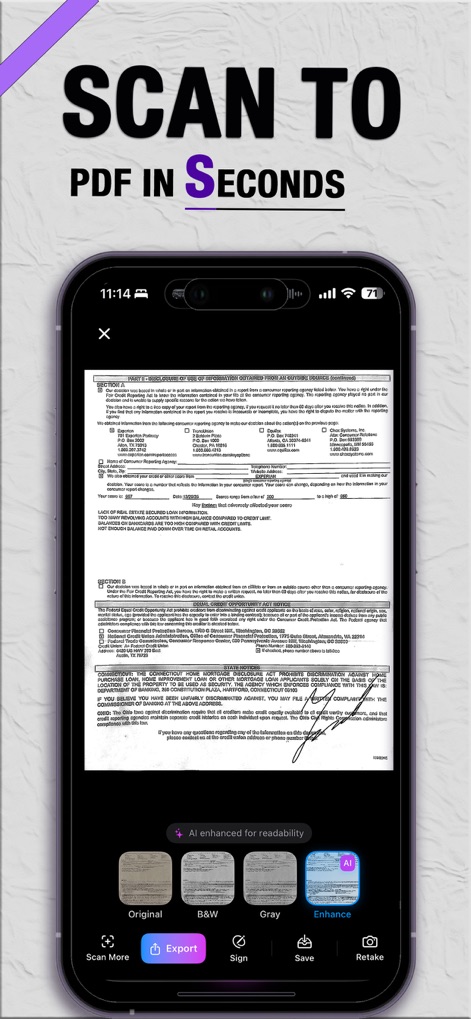 PDF Scanner: Scan, Sign & Edit - Productivity App | MWM
