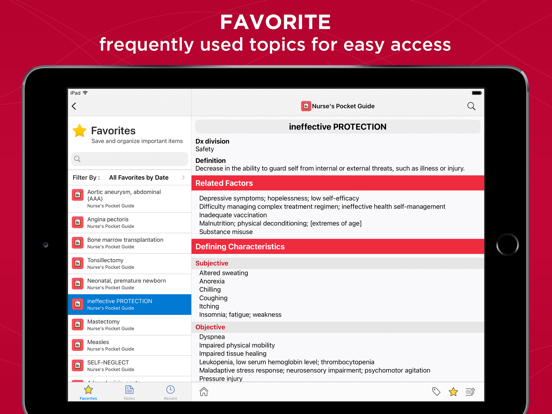 Nurse's Pocket Guide-Diagnosis iPad app afbeelding 6