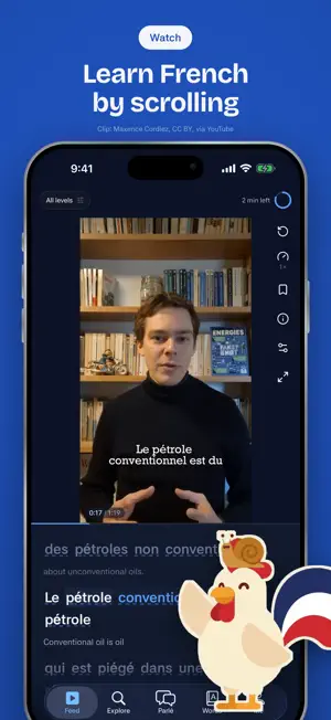 Papote: Learn French by Video screenshot 1