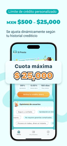 Sí Presta-prestamos de dinero iPhone screenshot 2