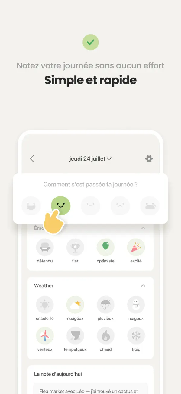Screenshot #2 pour DailyBean - un journal intime