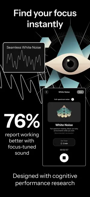 Biaura - Sleep & Focus Sounds screenshot 1