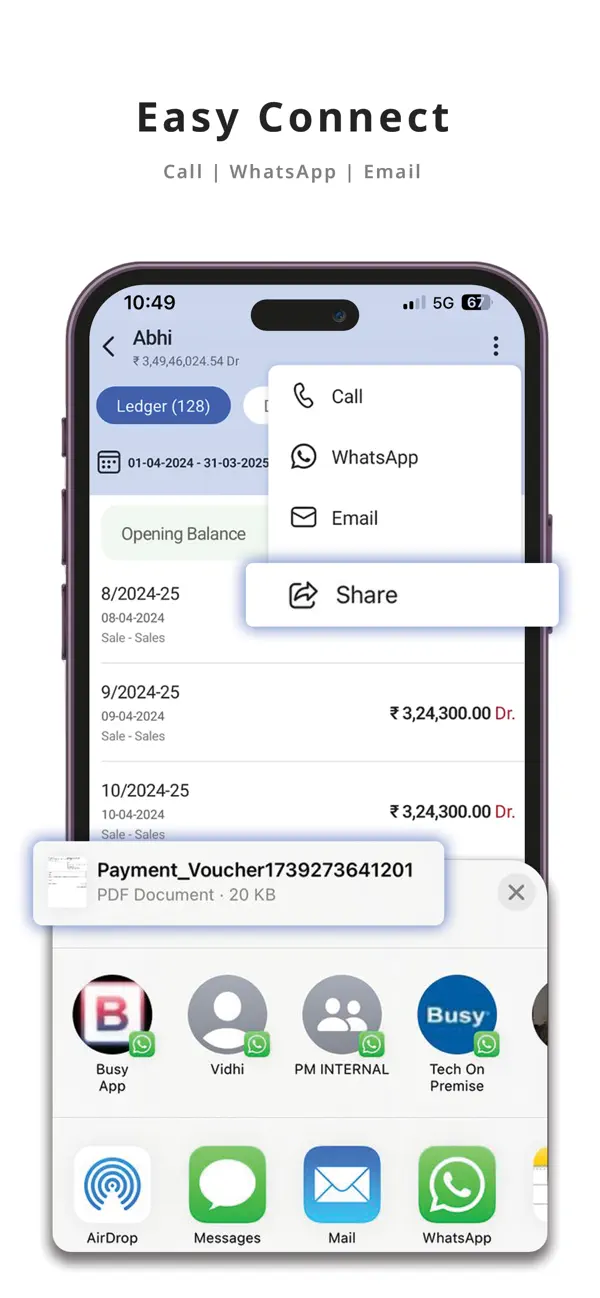 Screenshot #3 pour Busy: GST Billing & Accounting