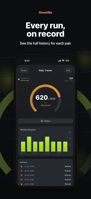 ShoeMile: Shoe Mileage screenshot 4