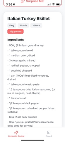 Gym Diet Recipes screenshot