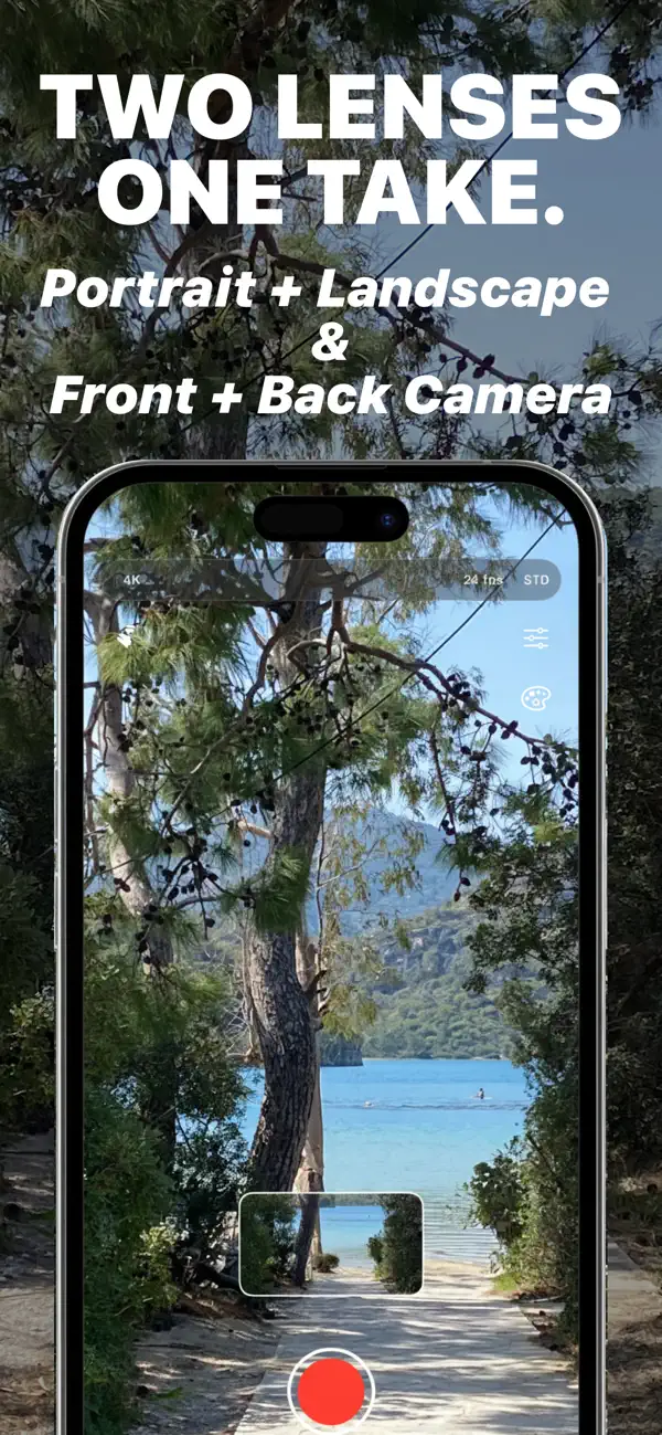 Screenshot #1 pour Dual Camera Recorder: DualX