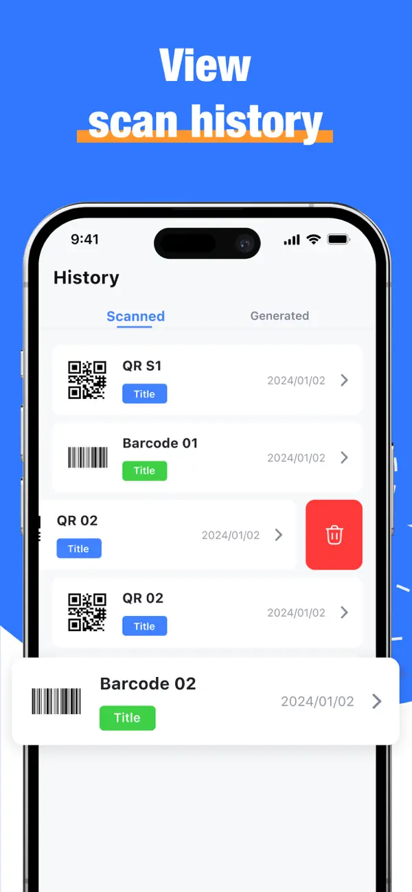 #5. Bar Code Reader - QR Scanner (iOS) Ved: 长金 陶