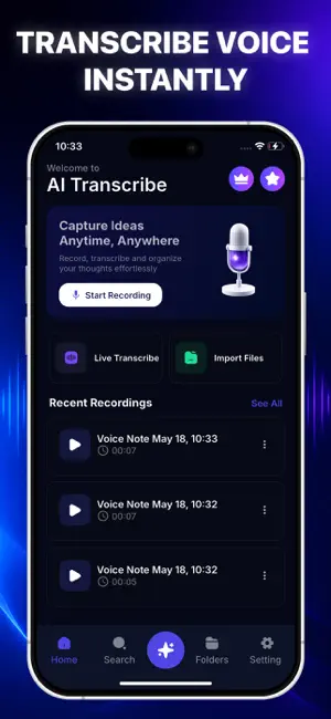 Transcribe Voice Notes AI screenshot 2