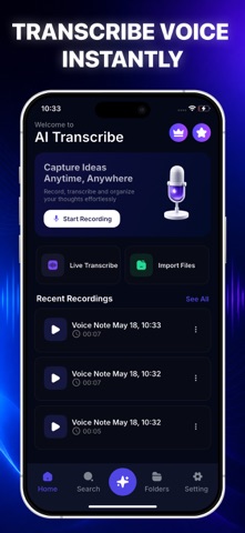 Transcribe Voice Notes AI Screenshot 2 of 7