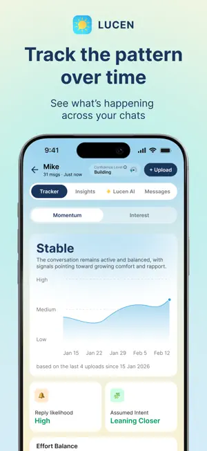 Lucen: AI Text Dating Advice screenshot 4