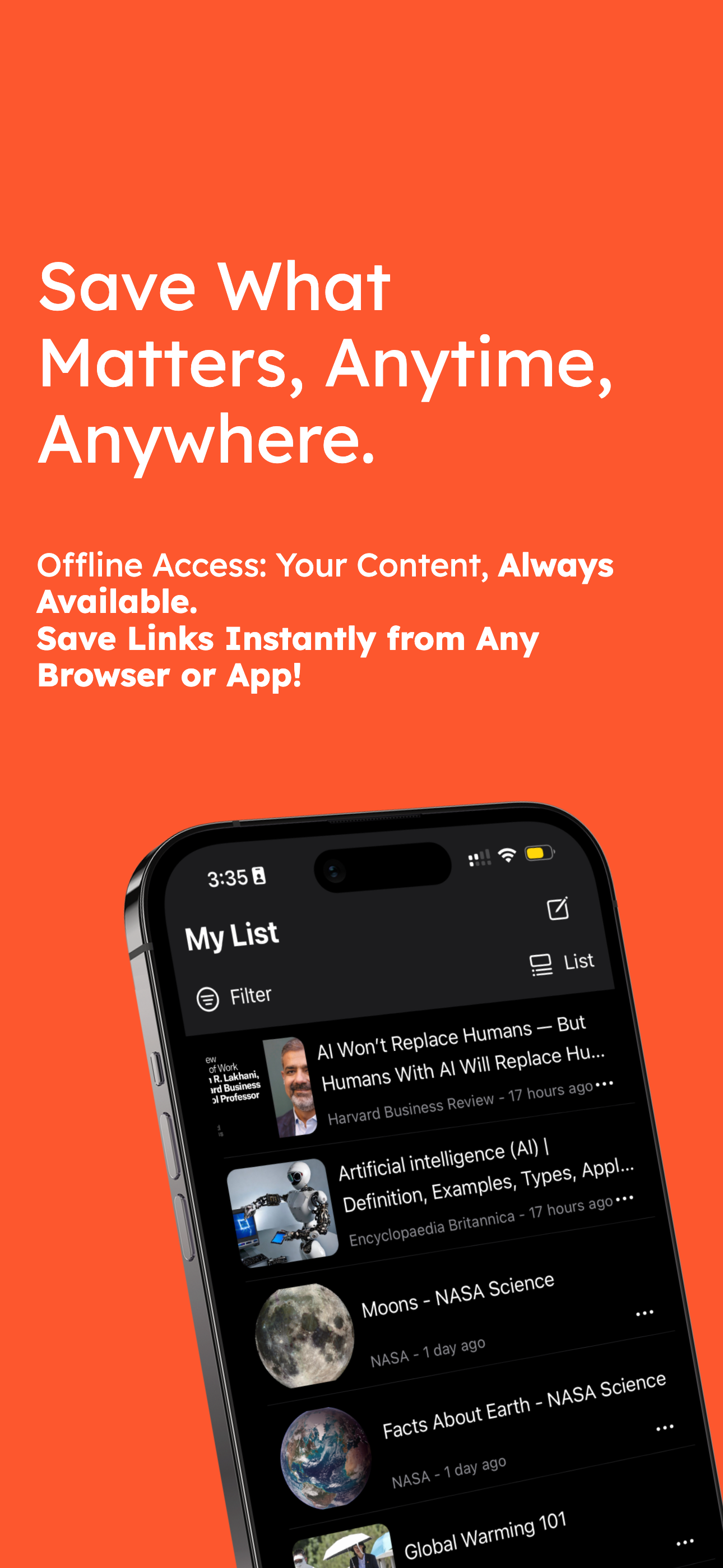 Signet - Save, Read, Listen