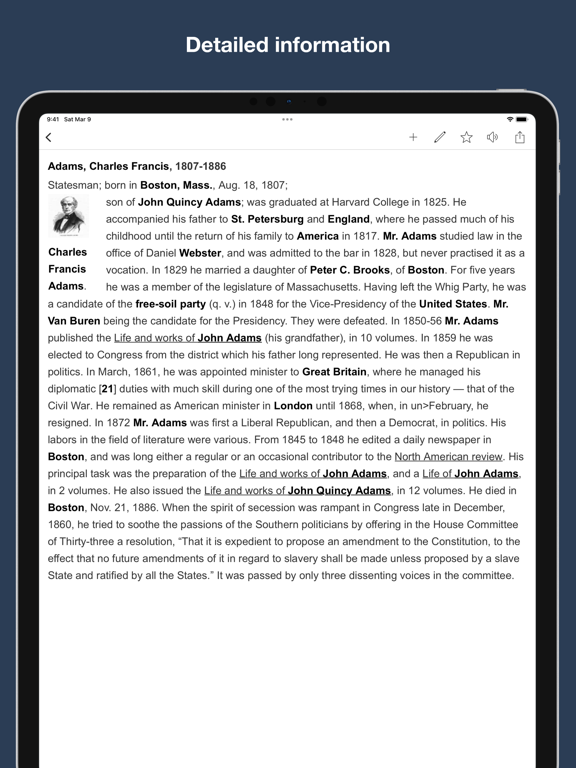 Screenshot #6 pour US History Encyclopedia