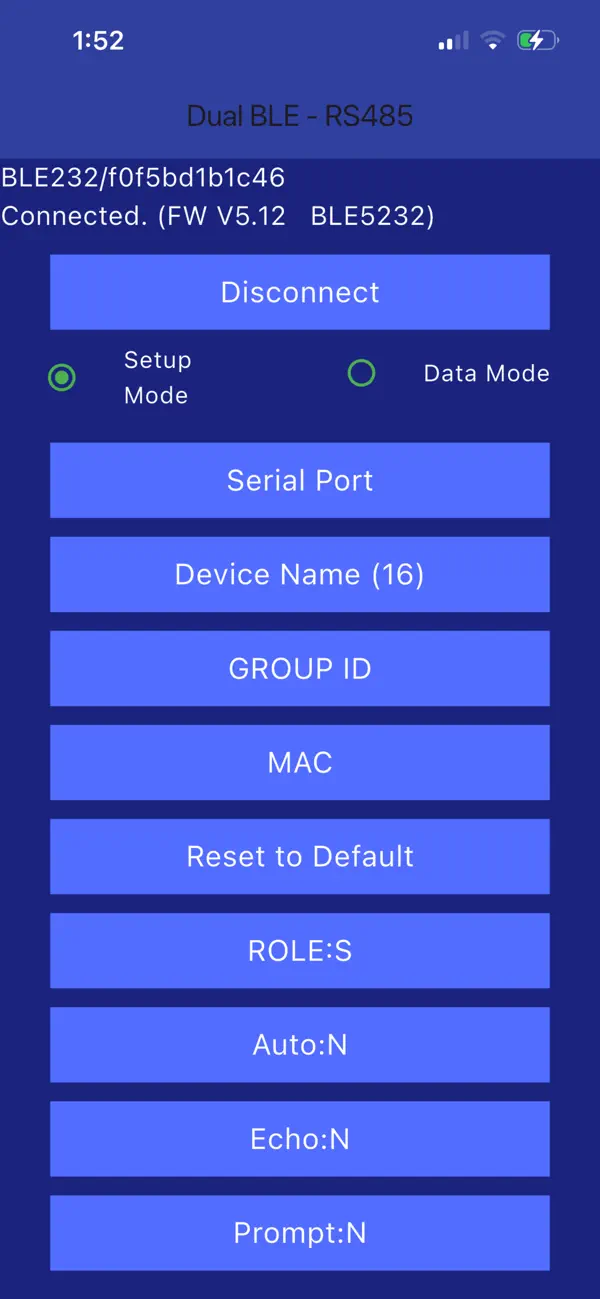 Screenshot #2 pour BLE Terminal V3