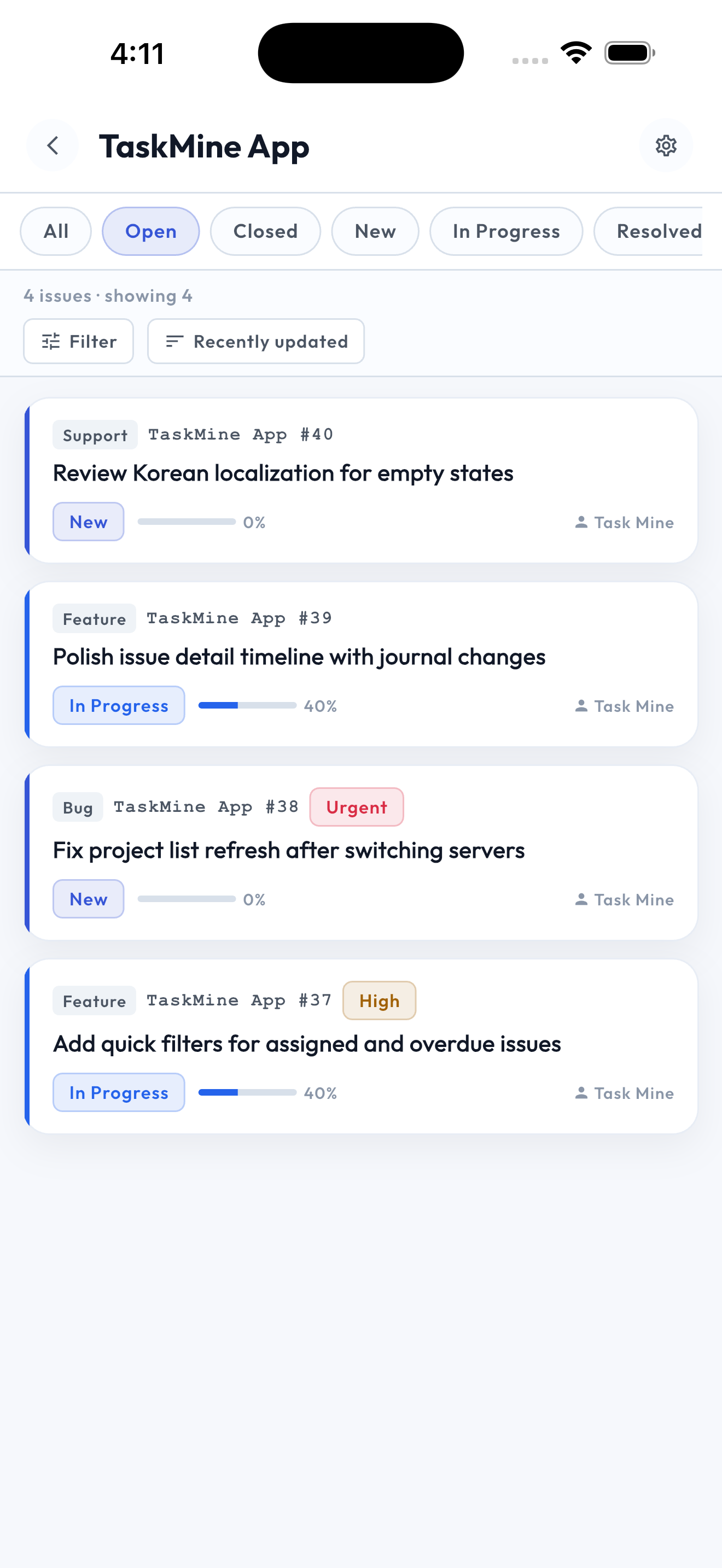 TaskMine for Redmine