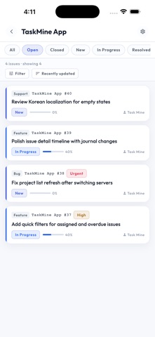 TaskMine for Redmine Screenshot 3 of 6