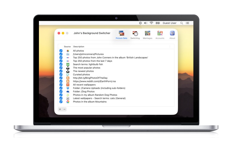 John's Background Switcher screenshot