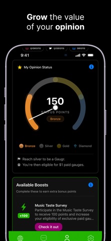 Gaugr iPhone screenshot