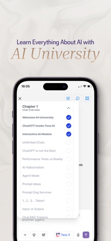 Tess AI iPhone screenshot