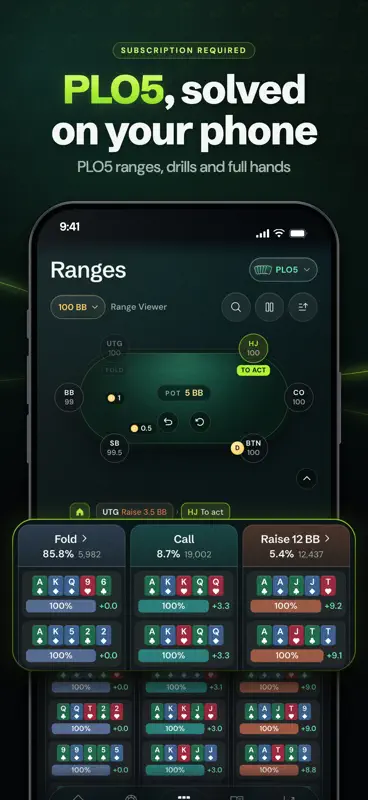 PLO Gecko: Omaha Poker Trainer screenshot 5 of 10