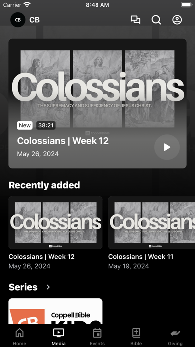 Coppell Bible Screenshot
