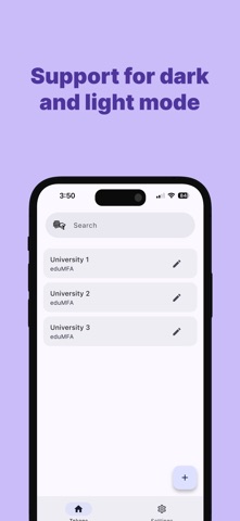 eduMFA Authenticator screenshot