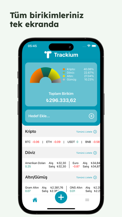Birikim Takip - Trackium Screenshot