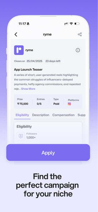 ryme: Influence & Earn Screenshot 4 of 6