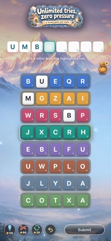 Letterow: Cozy Word Puzzle iPhone screenshot