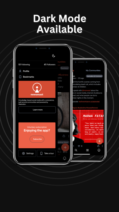 Newsmast. Powered by Mastodon Screenshot