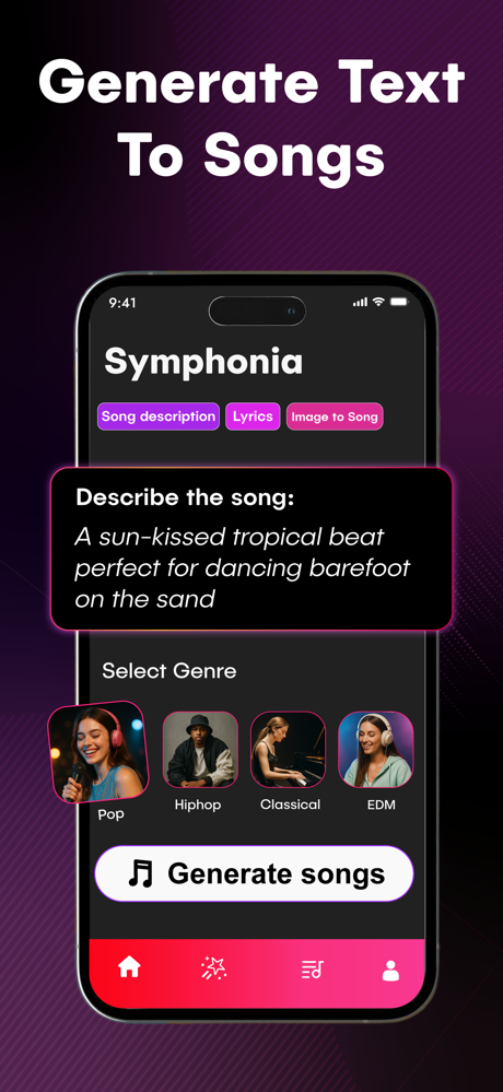 Symphonia - AI Music Generator screenshot 2