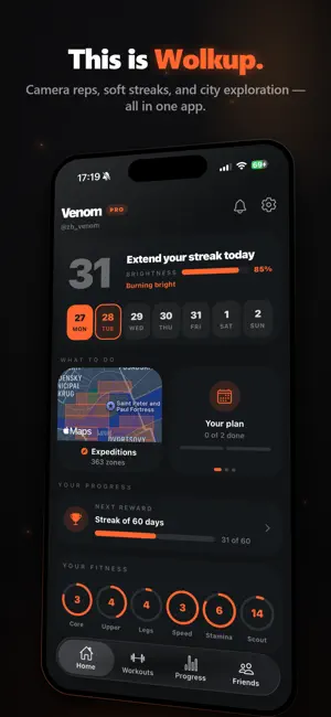 Wolkup: Push-Up Counter screenshot 2