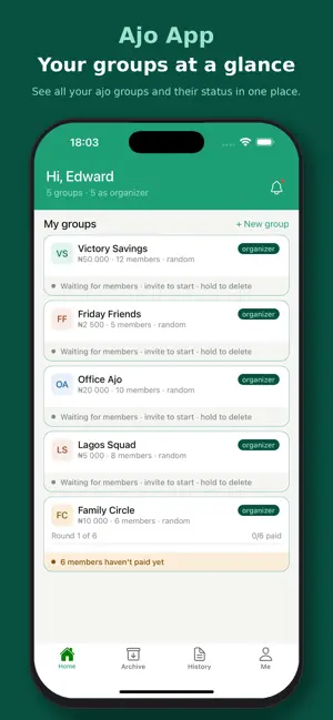 Ajo - Group Savings screenshot 1