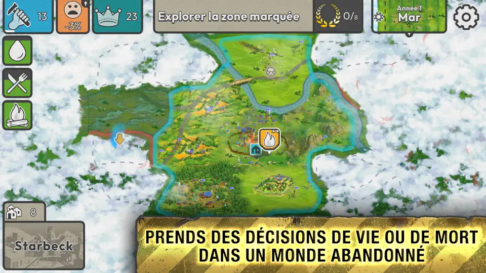 Capture d'écran de After Inc. sur iPhone 4