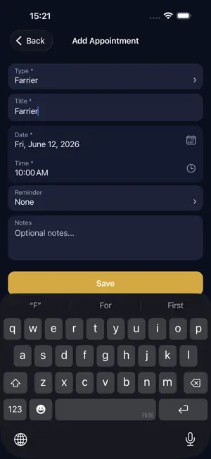 Stablelog screenshot 4