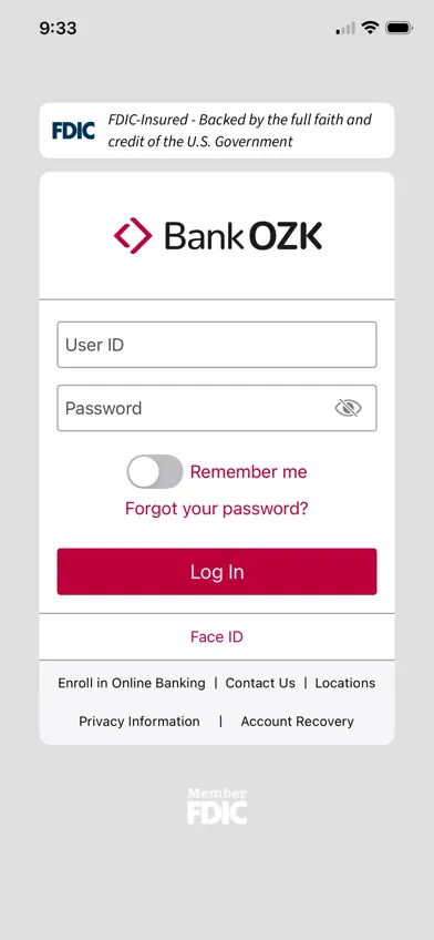 Bank OZK Mobile Banking screenshot 1