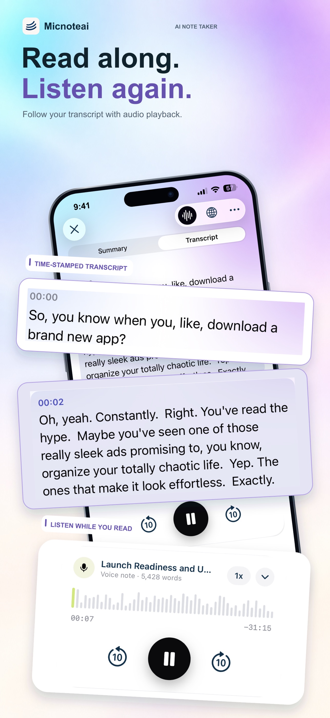 Screenshot 7 of AI Note Taker - Micnoteai