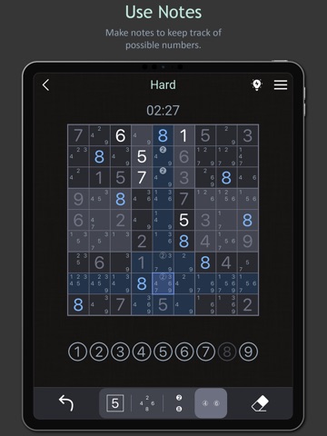 Dark Sudoku - Classic Puzzle iPad screenshot