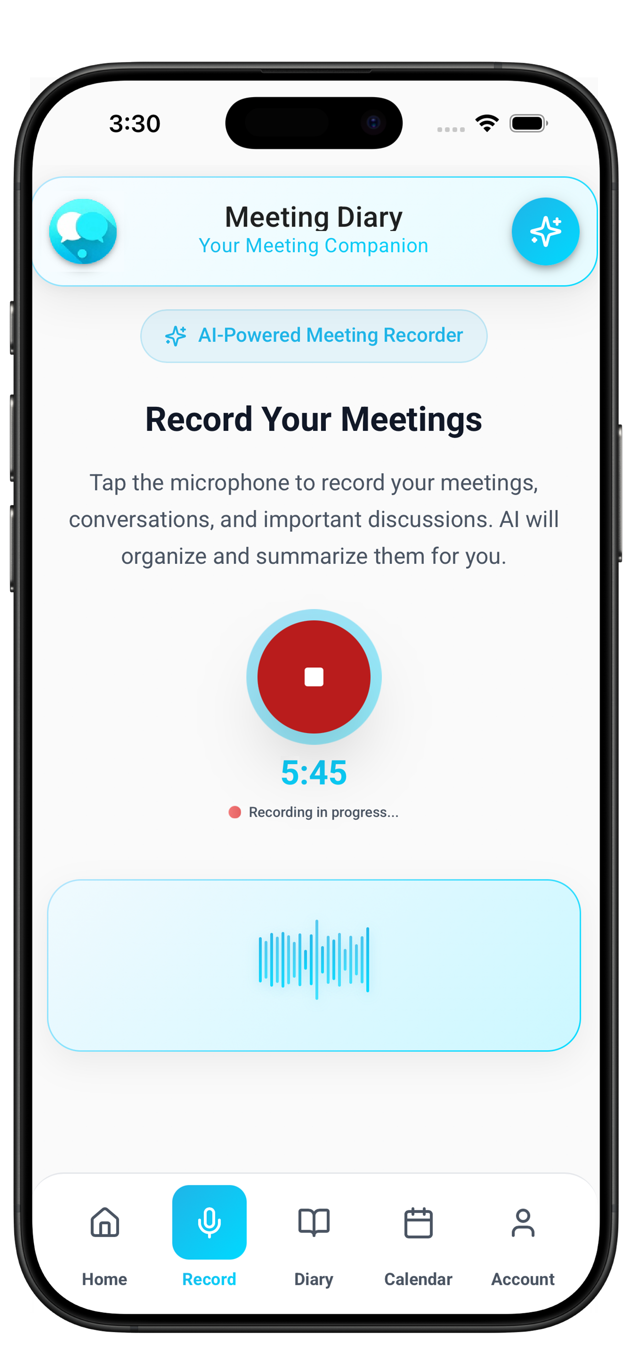 Meeting Diary screenshot 4