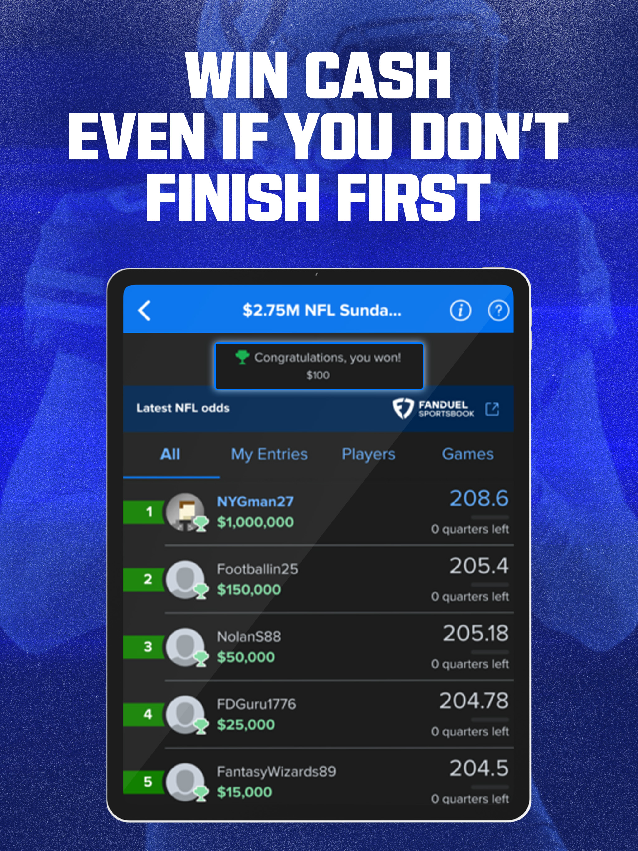 FanDuel Fantasy Sports screenshot 7