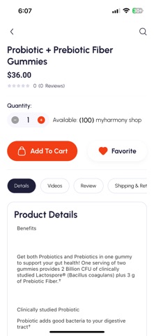 My Harmony Shop iPhone screenshot