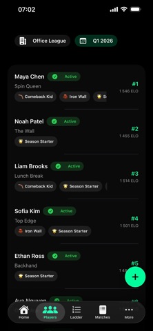 PINGPONG Super League screenshot