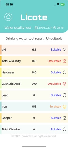 Licote for water - 리코테 수질 screenshot