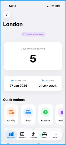 Trip plan Screenshot 2
