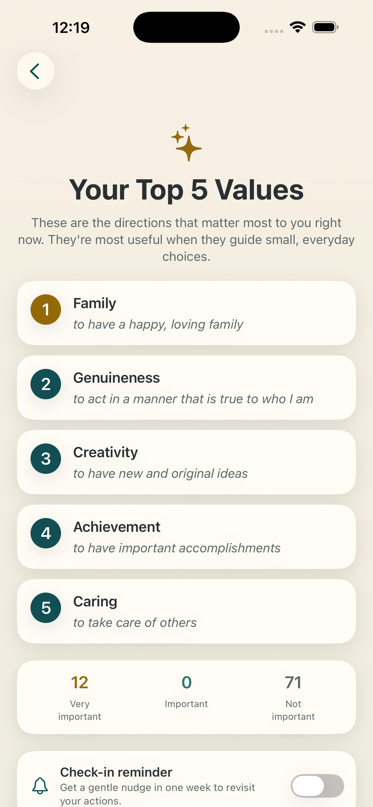 Values Card Sort screenshot 7