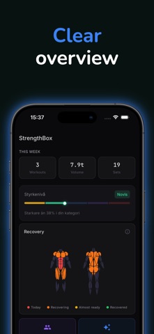 StrengthBox - Workout Tracker iPhone screenshot