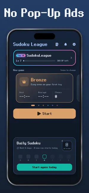 Sudoku League - Brain Puzzle screenshot 1